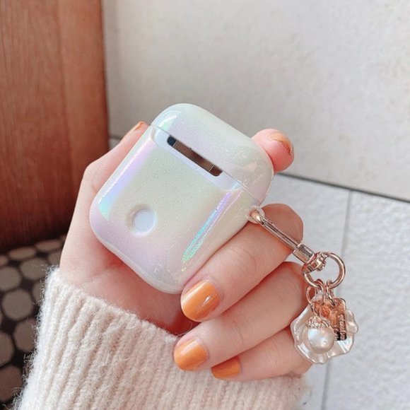 NEW Shell Hard Apple Airpods 1 2 Pro Keychain case - Picture 8 of 8